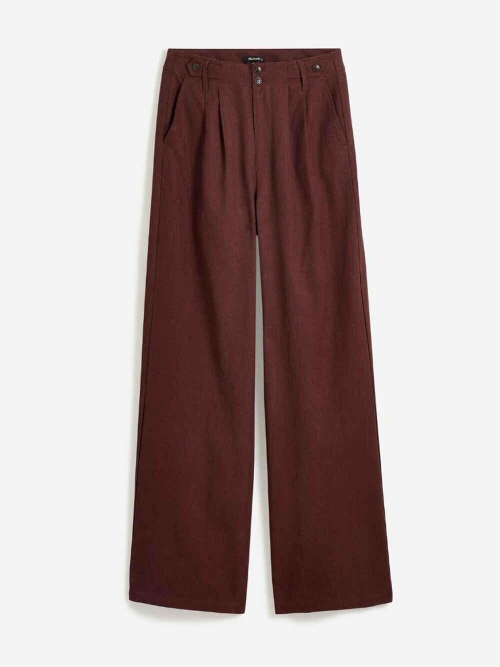Madewell Harlow Wide Leg Pant - Brown/Chocolate Raisin - Size 12